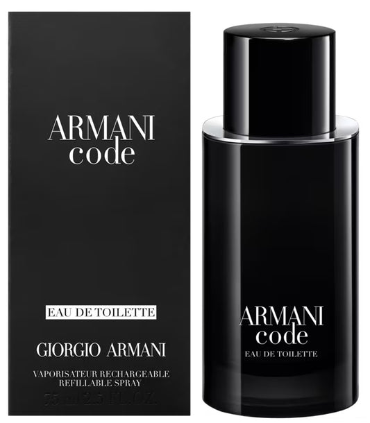 ARMANI CODE * Giorgio Armani 4.2 oz / 125 ml EDT Men Cologne Spray Refillable