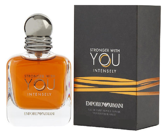 ARMANI STRONGER WITH YOU INTENSELY 3.4 oz / 100 ml EDP Men Cologne Spray