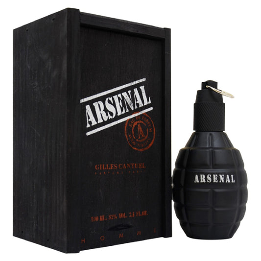 ARSENAL BLACK * Gilles Cantuel 3.4 oz / 100 ml Eau de Parfum Men Cologne Spray