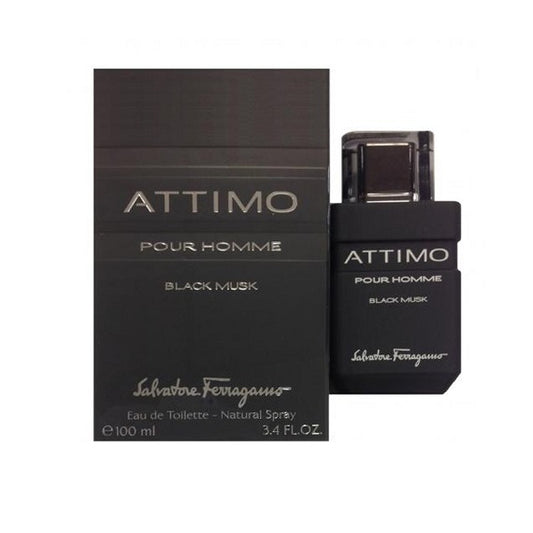 ATTIMO BLACK MUSK * Salvatore Ferragamo 3.4 oz / 100 ml EDT Men Cologne Spray