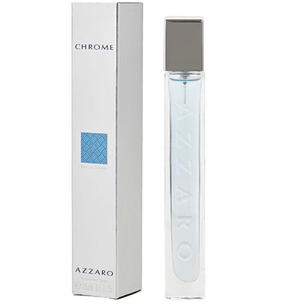 CHROME * Loris Azzaro 0.5 oz / 15 ml Travel Size EDT Men Cologne Spray