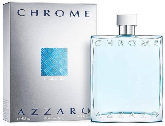 AZZARO CHROME * Azzaro 6.7 oz / 200 ml Eau de Toilette Men Cologne Spray