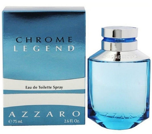 CHROME LEGEND * Azzaro 2.6 oz / 75 ml Eau de Toilette " EDT " Men Cologne Spray