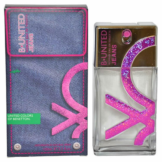 B United Jeans * Benetton 3.3 oz / 100 ml Eau de Toilette Women Perfume Spray