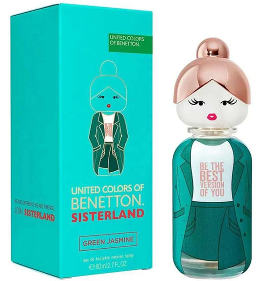 SISTERLAND GREEN JASMINE * Benetton 2.7 oz / 80 ml EDP Women Perfume Spray