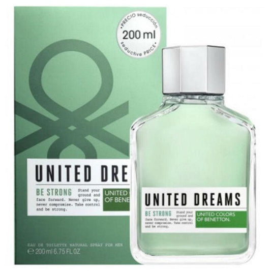 UNITED DREAMS BE STRONG  * Benetton 6.75 oz / 200 ml EDT Men Cologne Spray
