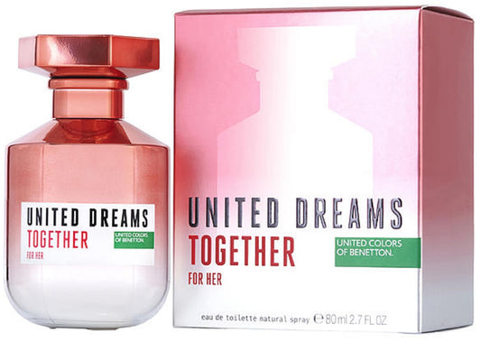 UNITED DREAMS TOGETHER * Benetton 2.7 oz / 80 ml EDT Women Perfume Spray