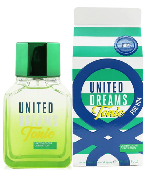 UNITED DREAMS TONIC * Benetton 3.4 oz / 100 ml Eau De Toilette Men Cologne