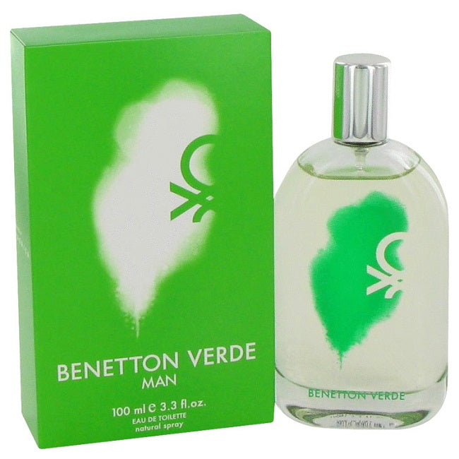 VERDE * Benetton 3.3 oz / 100 ml Eau de Toilette " EDT " Men Cologne Spray