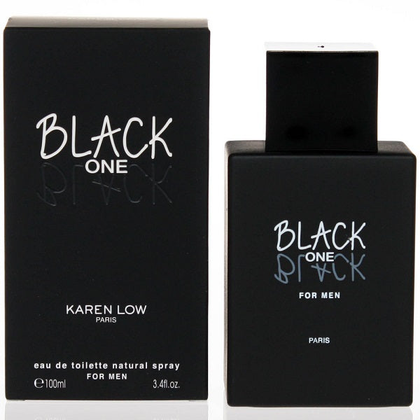 BLACK ONE BLACK * Karen Low 3.4 oz / 100 ml Eau De Toilette Men Cologne Spray