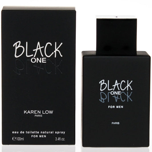 BLACK ONE BLACK * Karen Low 3.4 oz / 100 ml Eau De Toilette Men Cologne Spray
