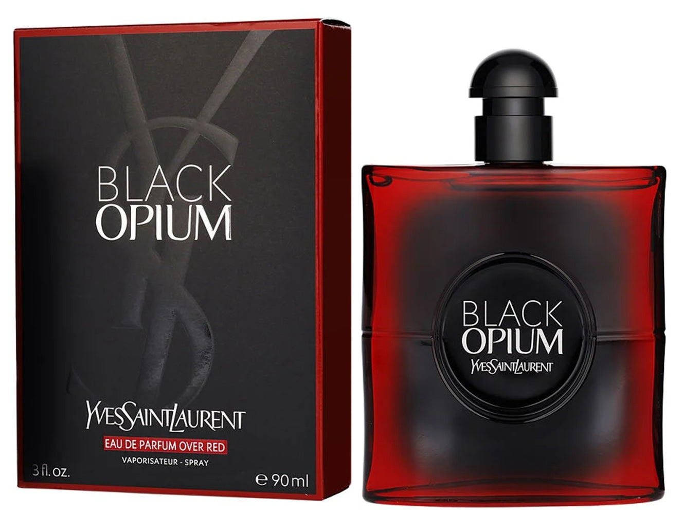 BLACK OPIUM OVER RED * Yves Saint Laurent 3.0 oz / 90 ml EDP Women Perfume Spray