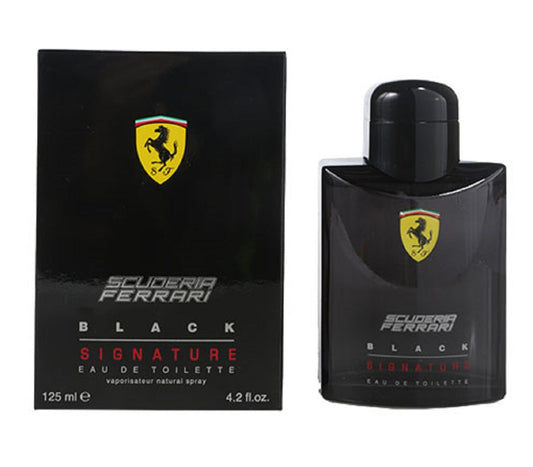 BLACK SIGNATURE * Scuderia Ferrari 4.2 oz / 125 ml EDT Men Cologne Spray