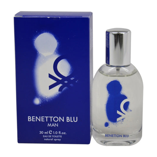 BLU * Benetton 1.0 oz / 30 ml Eau de Toilette Men Cologne Spray * New in box *