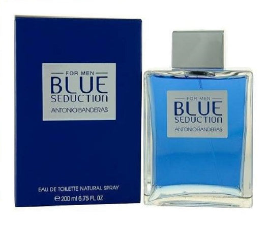 BLUE SEDUCTION * Antonio Banderas 6.7 oz / 200 ml EDT Men Cologne Spray
