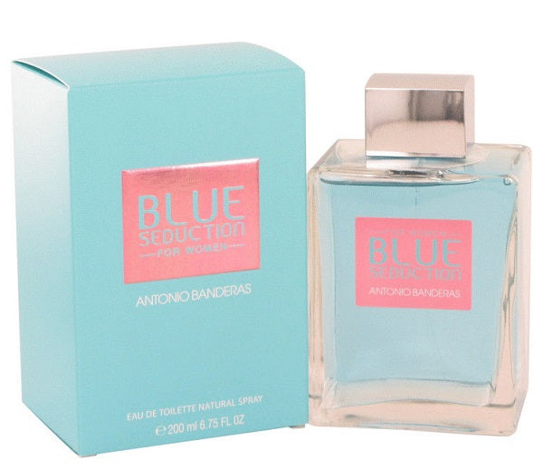 BLUE SEDUCTION * Antonio Banderas 6.7 oz / 200 ml EDT Women Perfume Spray