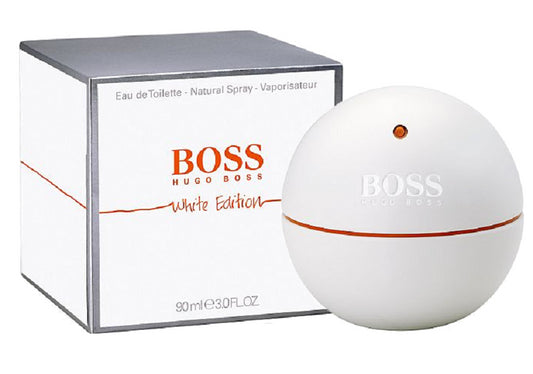 BOSS IN MOTION WHITE EDITION * Hugo Boss 3.0 oz / 90 ml EDT Men Cologne Spray