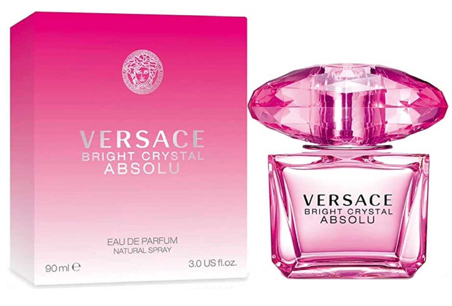 BRIGHT CRYSTAL ABSOLU * Versace 3.0 oz / 90 ml Eau de Parfum Women Perfume Spray