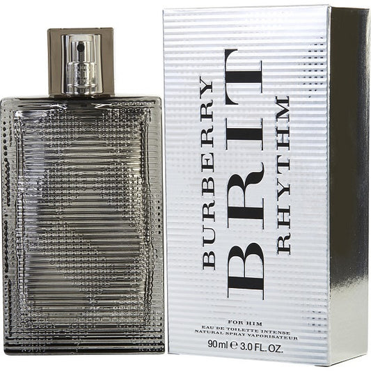 BRIT RHYTHM INTENSE * Burberry 3.0 oz / 90 ml Eau de Toilette Men Cologne Spray