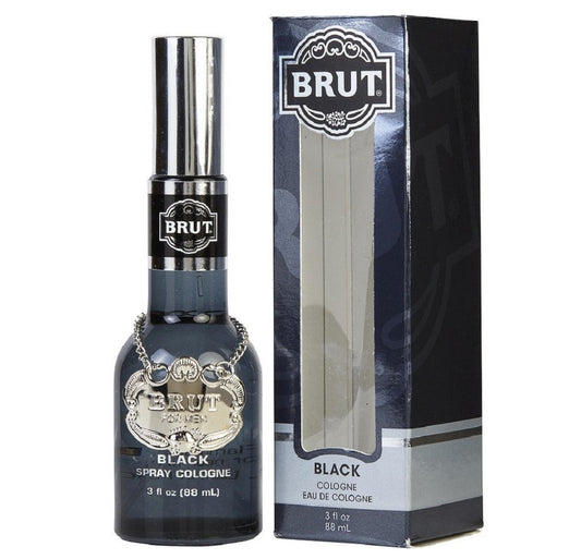 BRUT BLACK * Faberge 3.0 oz / 88 ml Eau de Cologne (EDC) Men Cologne Spray