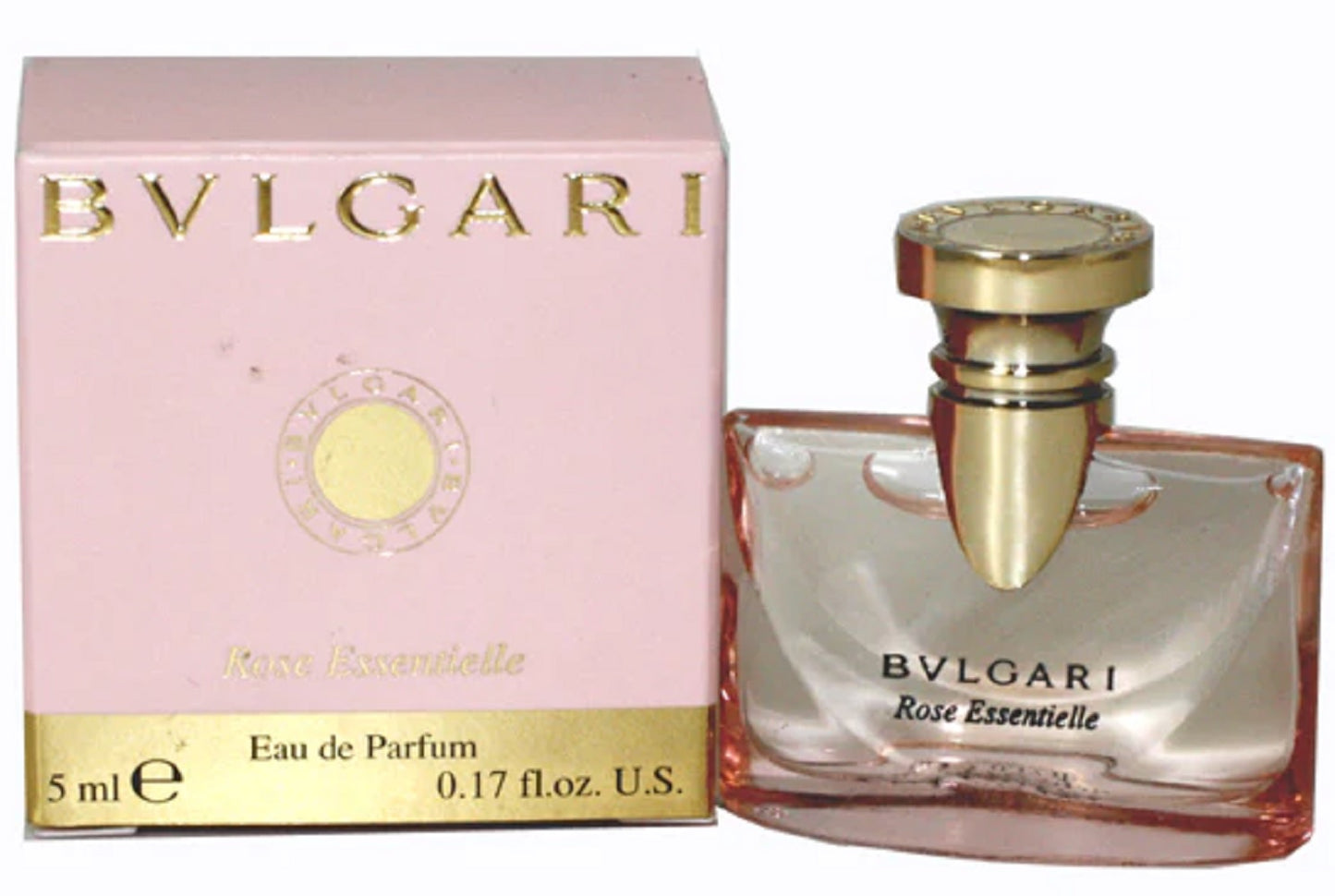 ROSE ESSENTIELLE * Bvlgari 0.17 oz / 5ml Mini Eau De Parfum Women Perfume Splash