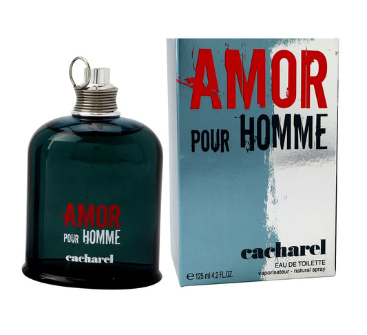 AMOR POUR HOMME * Cacharel 4.2 oz / 125 ml Eau De Toilette Men Cologne Spray