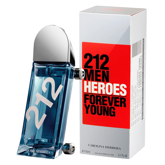 212 HEROES FOREVER YOUNG * Carolina Herrera 5.1 oz / 150 ml EDT Men Cologne