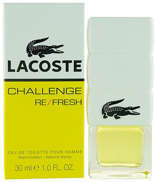 CHALLENGE REFRESH * Lacoste 1.0 oz / 30 ml Eau de Toilette Men Cologne Spray