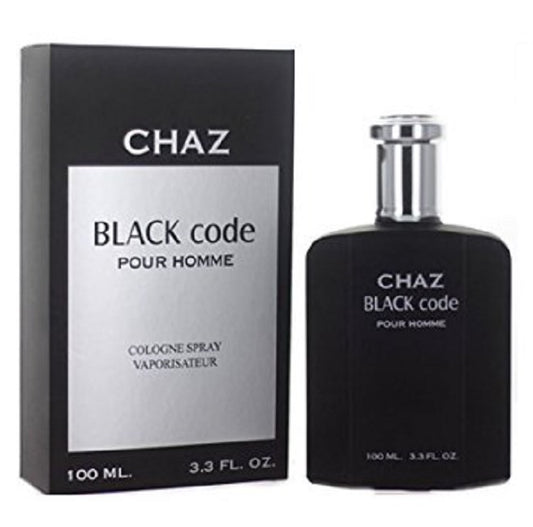 CHAZ BLACK CODE POUR HOMME * Jean Philippe 3.3 oz / 100 ml Cologne Men Spray