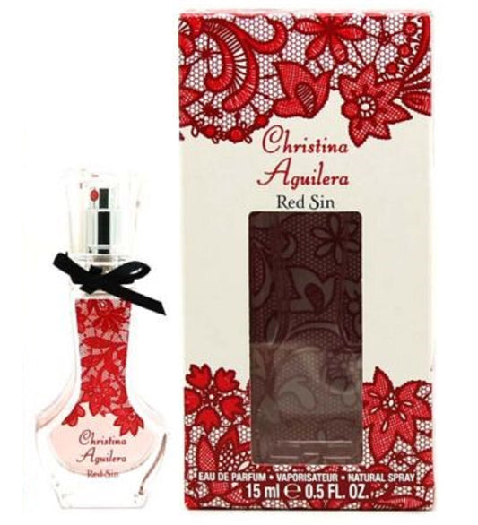 RED SIN * Christina Aguilera 0.5 oz / 15 ml Eau de Parfum (EDP) Women Perfume