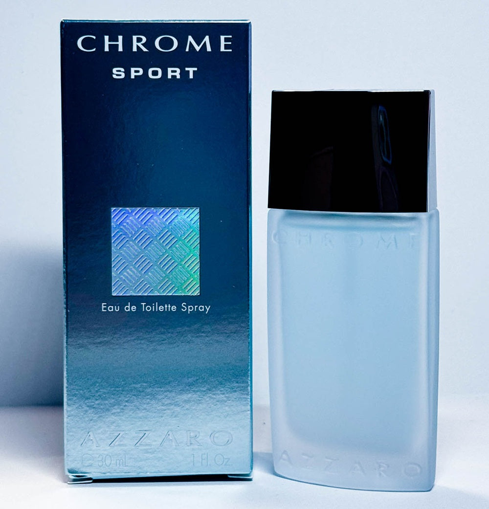 CHROME SPORT * Azzaro 1.0 oz / 30 ml Eau De Toilette (EDT) Men Cologne Spray