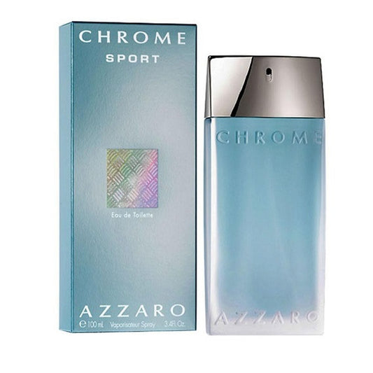 CHROME SPORT * Azzaro 3.4 oz / 100 ml Eau De Toilette (EDT) Men Cologne Spray