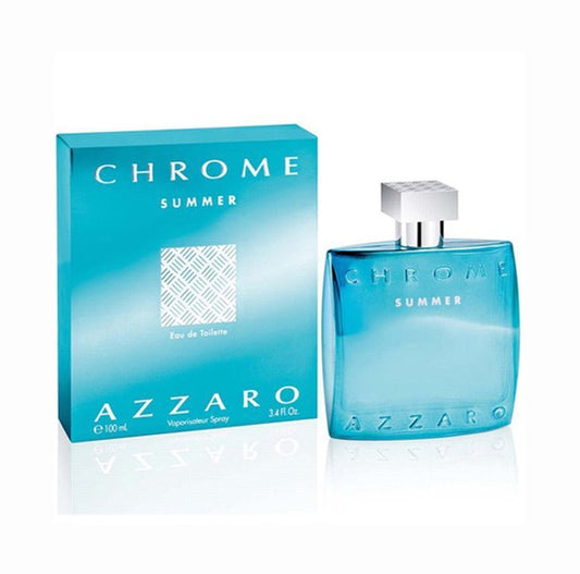 AZZARO CHROME SUMMER (2013) * Azzaro 3.4 oz / 100 ml EDT Men Cologne Spray