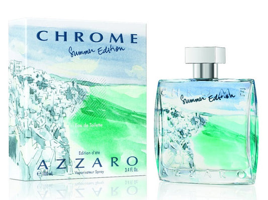 CHROME SUMMER EDITION (2013) * Azzaro 3.4 oz / 100 ml EDT Men Cologne Spray