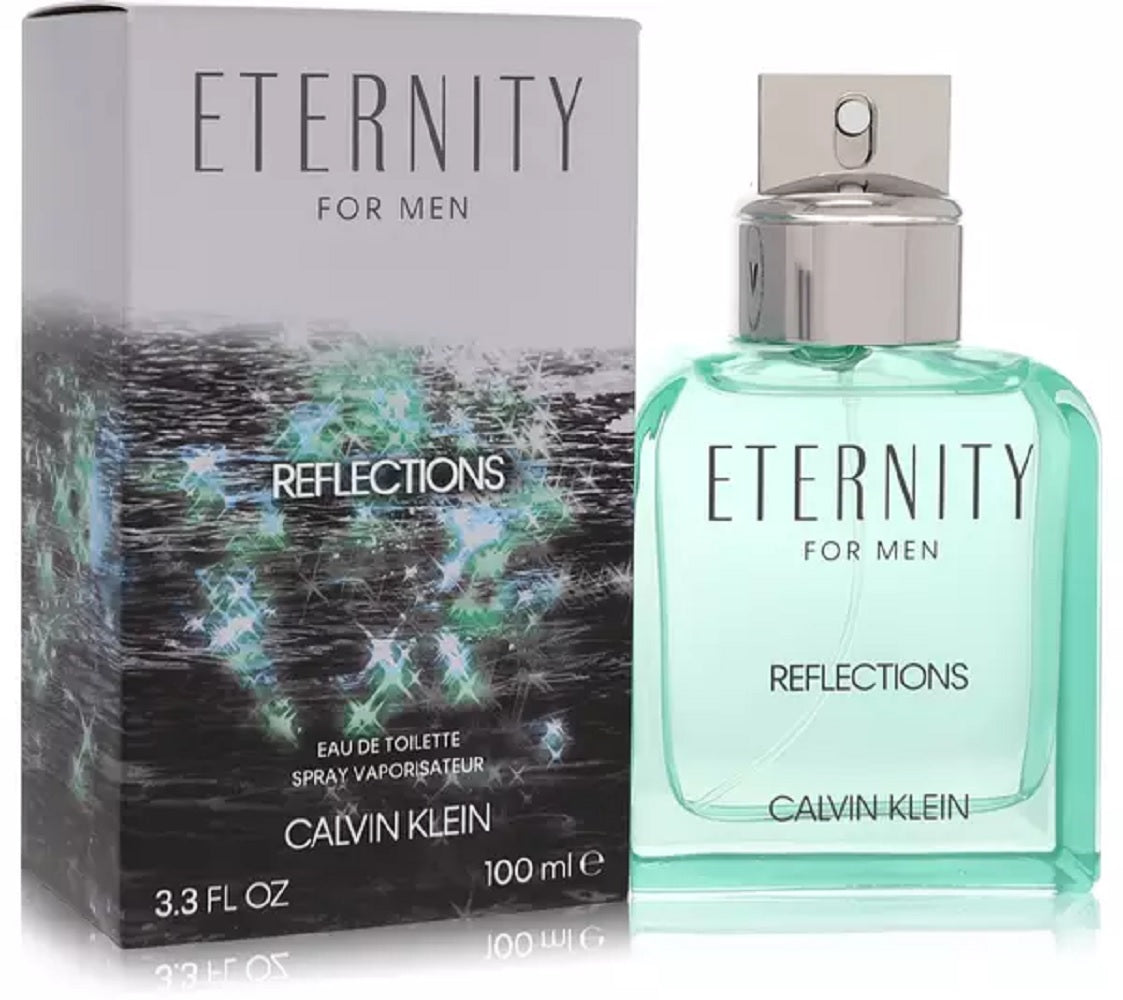 CK ETERNITY REFLECTIONS * Calvin Klein 3.4 oz / 100 ml Eau de Toilette Men Spray