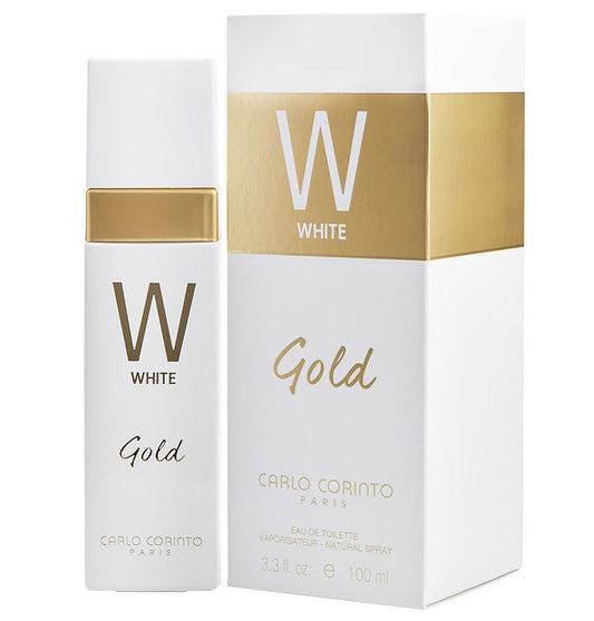 WHITE GOLD * Carlo Corinto 3.3 oz / 100 ml Eau de Toilette Women Perfume Spray