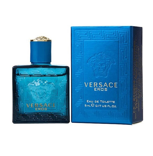 VERSACE EROS * Gianni Versace 0.17 oz / 5 ml Mini EDT Men Cologne Splash