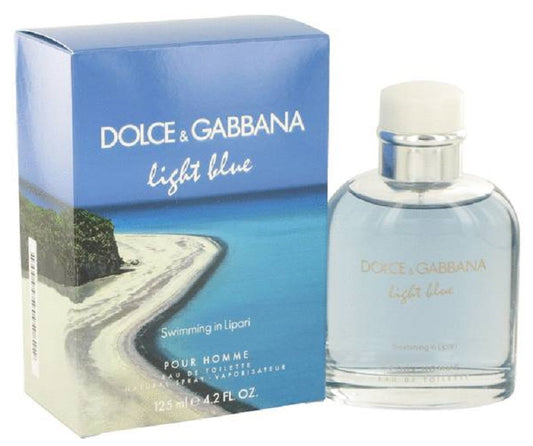LIGHT BLUE SWIMMING IN LIPARI * Dolce & Gabbana 4.2 oz / 125 ml EDT  Men Cologne