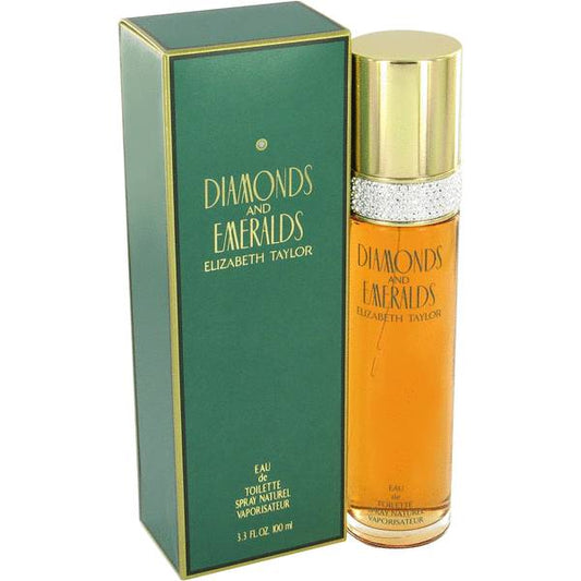 DIAMONDS AND EMERALDS * Elizabeth Taylor 3.3 oz / 100 ml EDT Women Perfume Spray