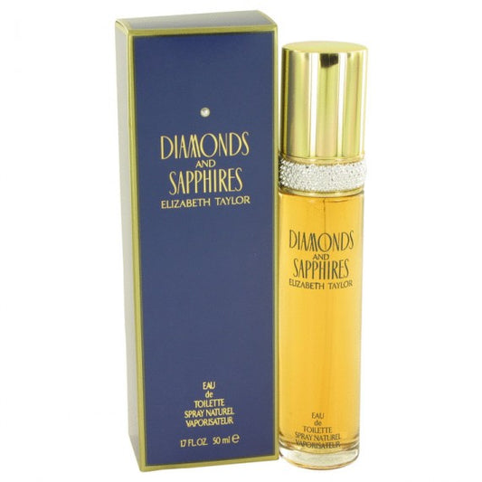 DIAMONDS & SAPPHIRES * Elizabeth Taylor 1.7 oz / 50 ml EDT Women Perfume Spray