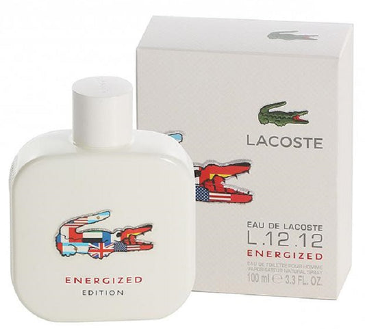 EAU DE LACOSTE L.12.12 ENERGIZED * Lacoste 3.3 oz / 100 ml EDT Men Cologne Spray