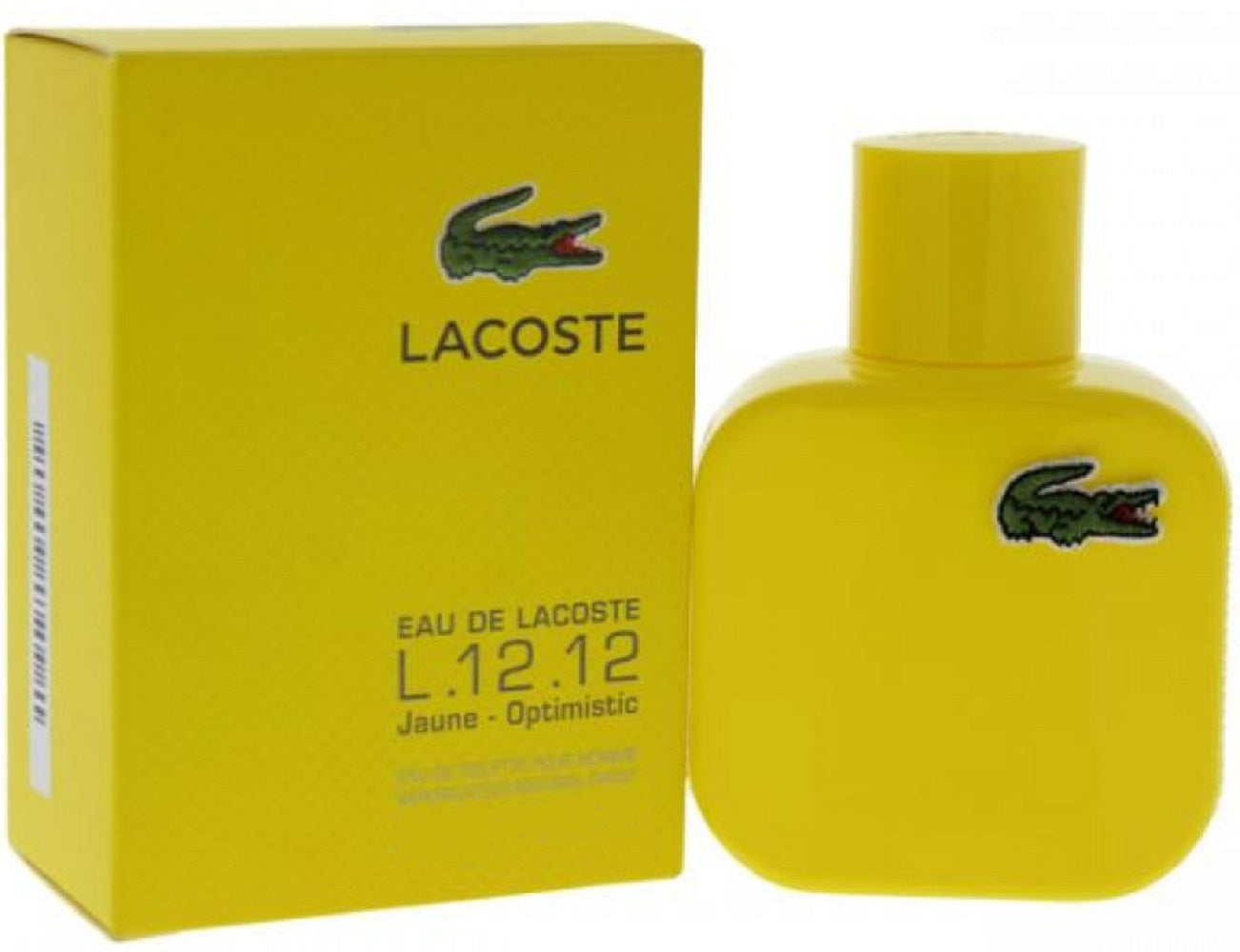 EAU DE LACOSTE L.12.12 JAUNE OPTIMISTIC * Lacoste 5.9 oz EDT Men Cologne Spray