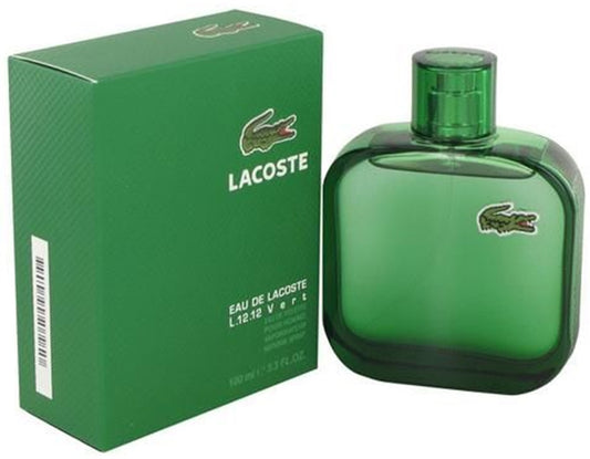 EAU DE LACOSTE L.12.12 Vert * Lacoste 3.3 oz / 100 ml EDT Men Cologne Spray