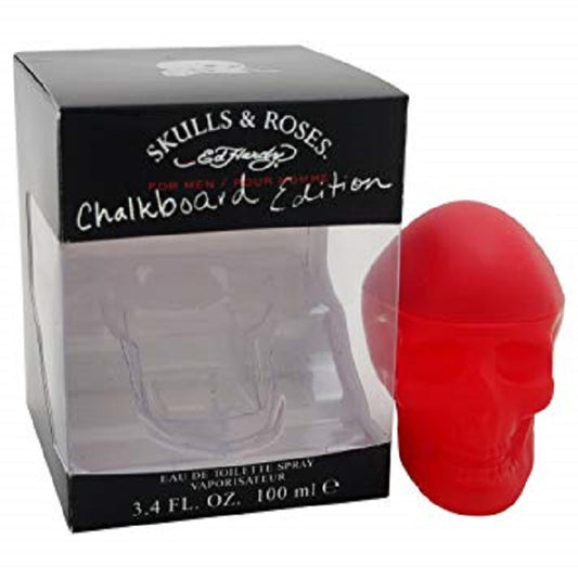 ED HARDY SKULLS & ROSES CHALKBOARD EDITION * Christian Audigier 3.4 oz EDT Men