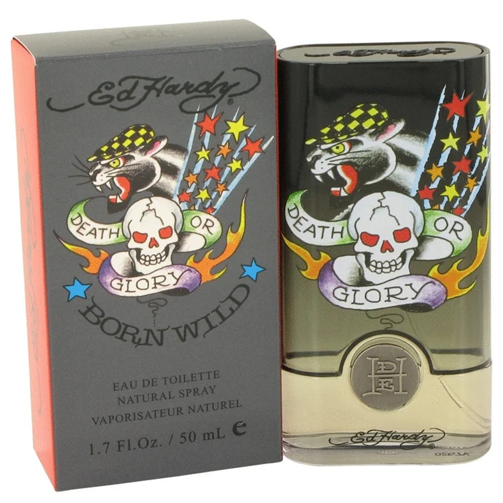 ED HARDY BORN WILD * Christian Audigier 1.7 oz / 50 ml Eau de Toilette Men