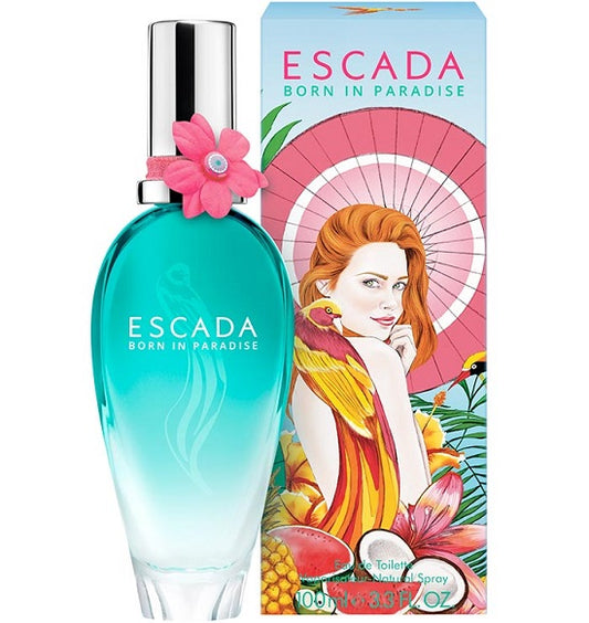 BORN IN PARADISE * Escada 3.3 oz / 100 ml Eau de Toilette (EDT) Women Perfume