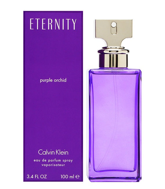 CK ETERNITY PURPLE ORCHID * Calvin Klein 3.4 oz / 100 ml EDP Women Perfume Spray