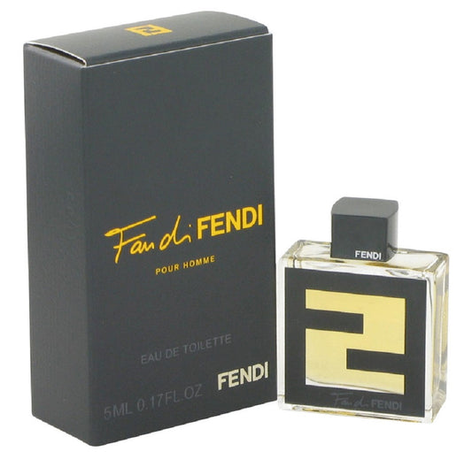 FAN DI FENDI POUR HOMME * Fendi 0.17 oz / 5 ml Miniature EDT Men Cologne Splash