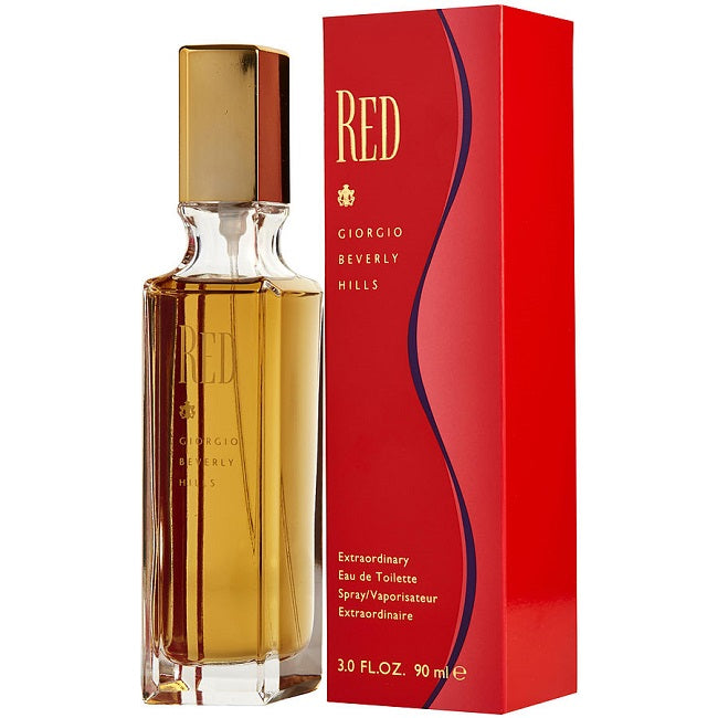 RED * Giorgio Beverly Hills 3.0 oz / 90 ml Eau de Toilette Women Perfume Spray