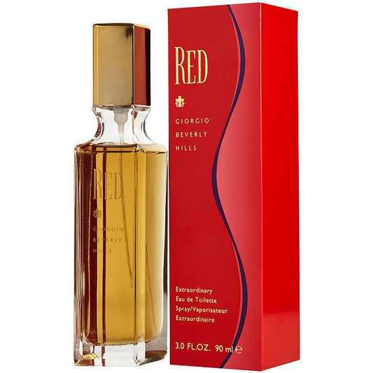 RED * Giorgio Beverly Hills 3.0 oz / 90 ml Eau de Toilette Women Perfume Spray